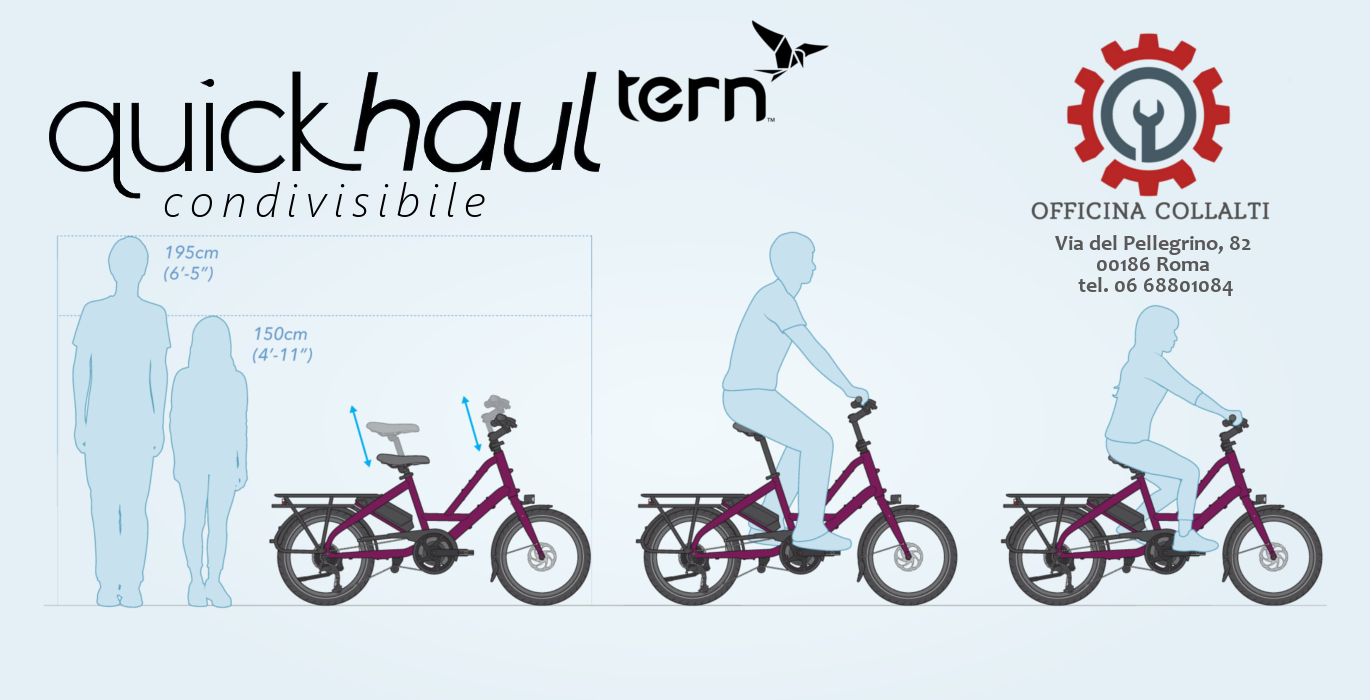 Tern Quick Haul: la cargo e-bike condivisibile